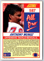 1990 Score Anthony Munoz #587