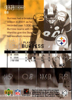 2002 Upper Deck Ovation Plaxico Burress #68