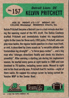 1991 Bowman Kelvin Pritchett #157 Rookie