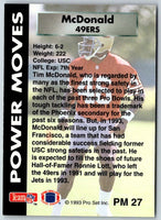 1993 Pro Set Power Moves Gold Tim McDonald #PM27