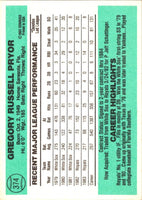 1984 Donruss Greg Pryor #374