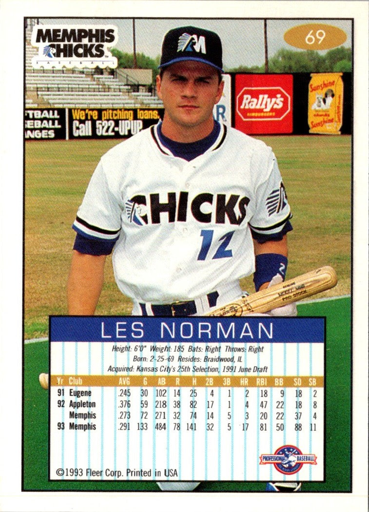 1993 Fleer Excel Les Norman