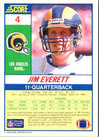 1990 Score 100 Hottest Jim Everett #50