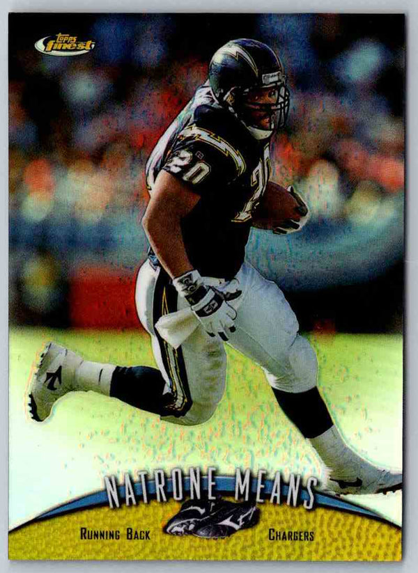 1998 Topps Finest Football Natrone Means #158