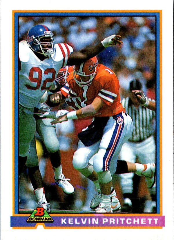 1991 Bowman Kelvin Pritchett #157 Rookie