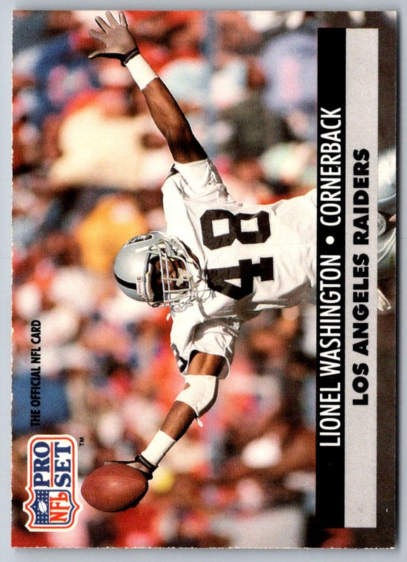 1992 Pro Set Power Lionel Washington #48