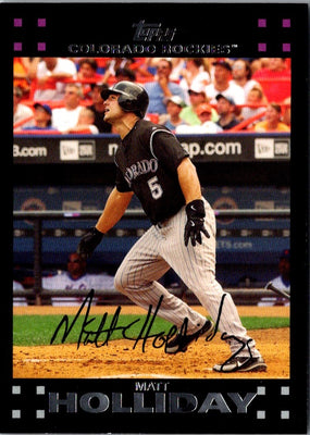 2007 Topps Matt Holliday #290