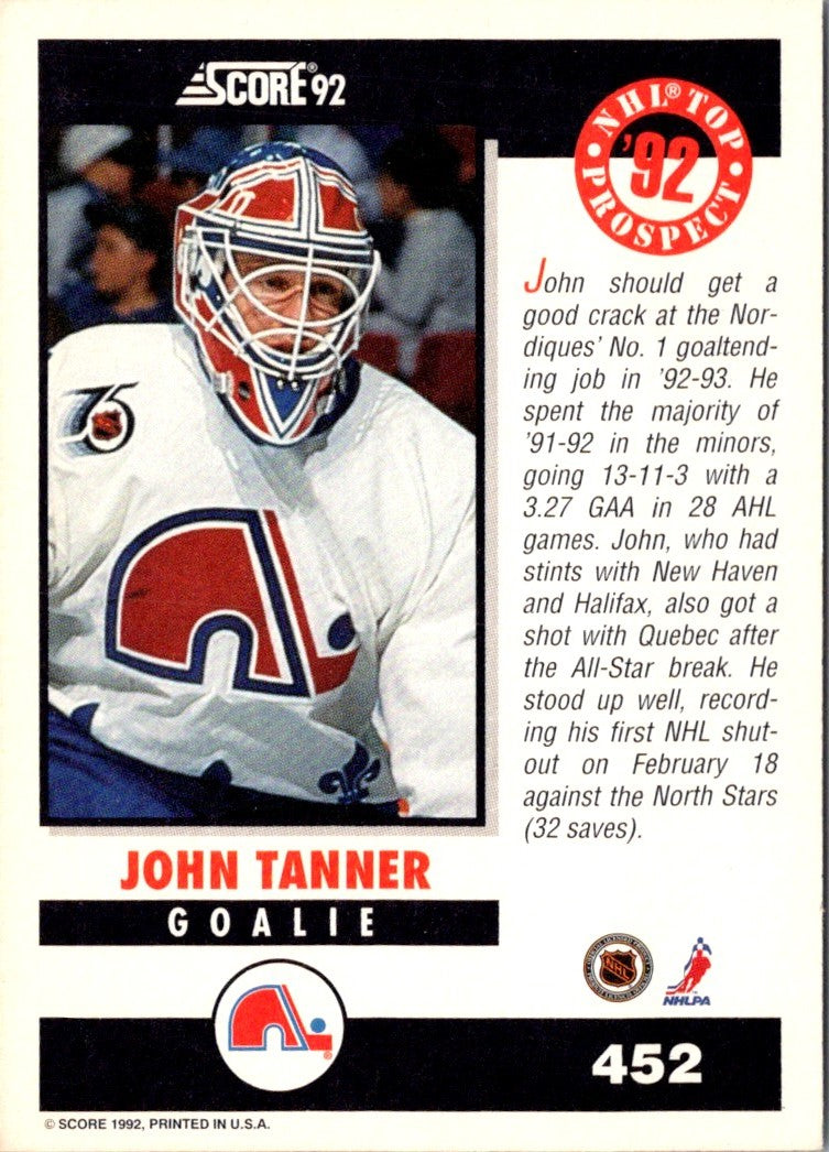 1992 Score John Tanner