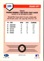 1991 Line Drive AAA Duane Espy #399