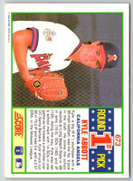 1990 Score Kyle Abbott #673 Rookie