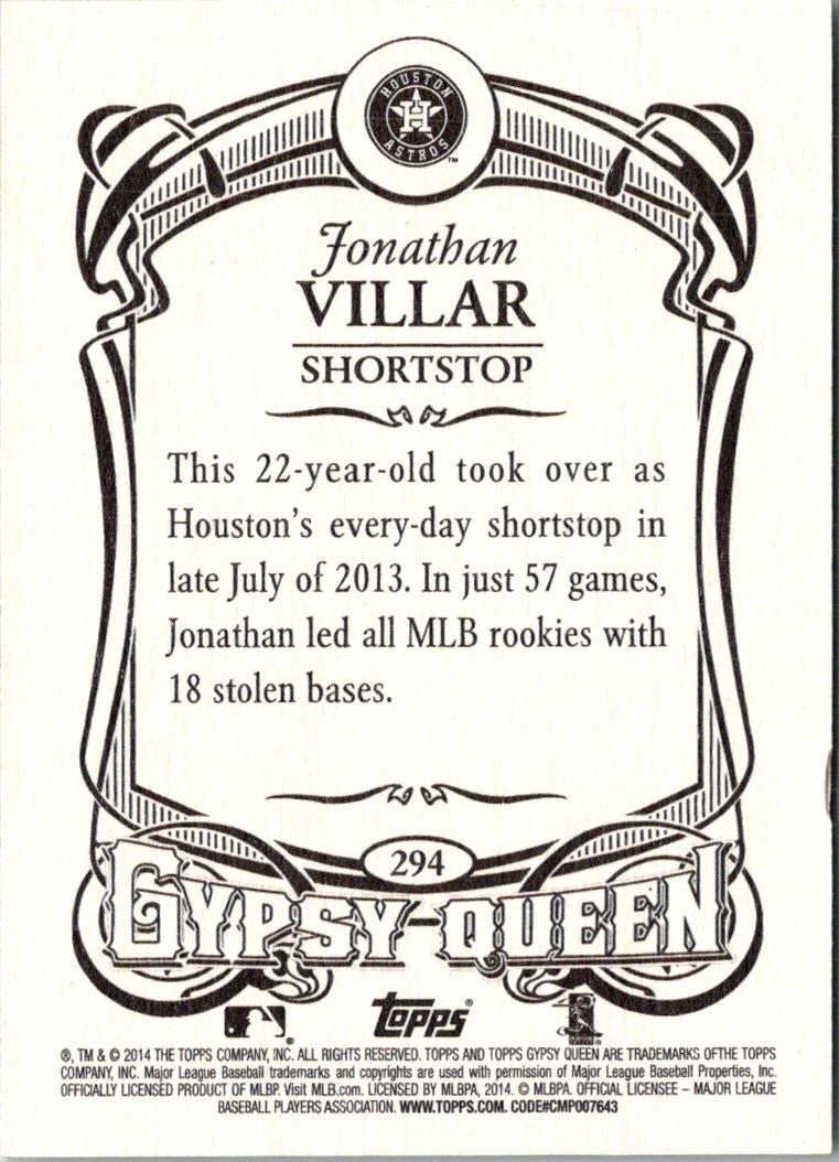 2014 Topps Gypsy Queen Jonathan Villar