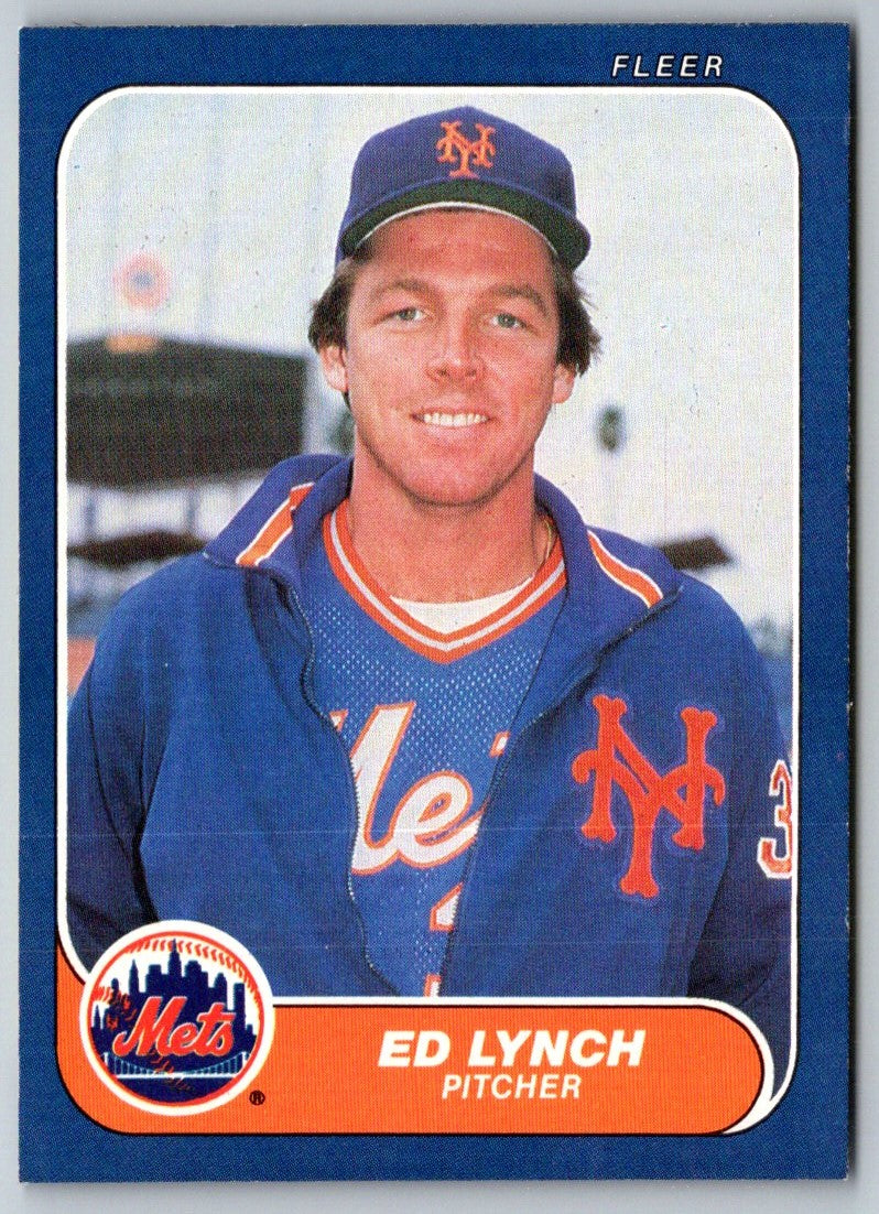 1986 Fleer Ed Lynch