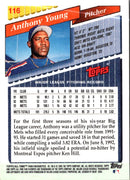2005 Topps All-Time Fan Favorites Anthony Young