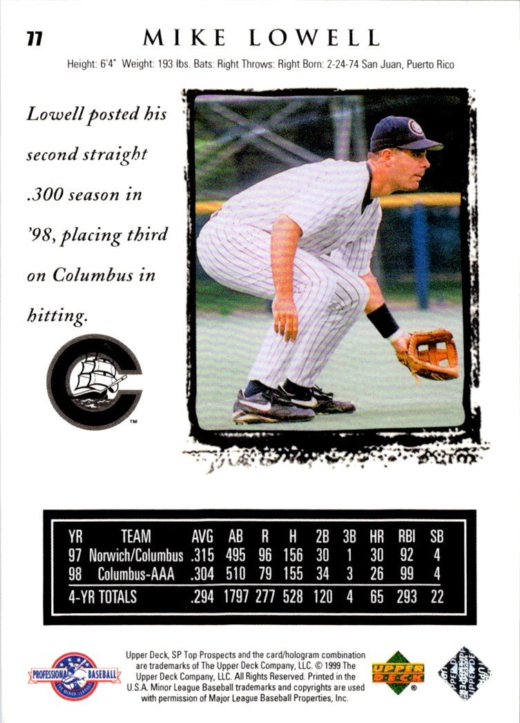 1999 SP Top Prospects Mike Lowell