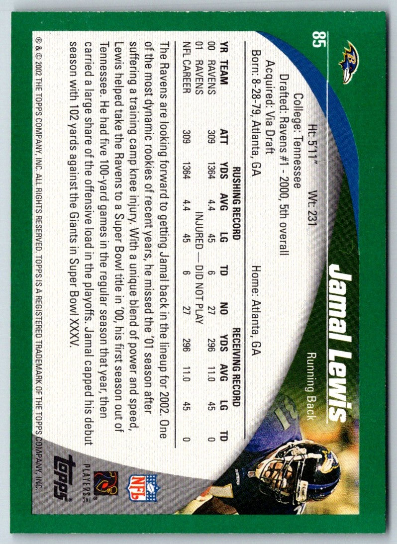 2002 Topps Jamal Lewis