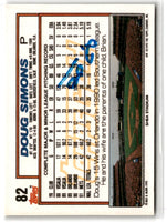1992 Topps Doug Simons #82