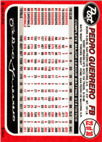 1990 Post Cereal Pedro Guerrero #22
