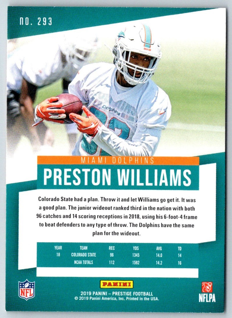 2019 Panini Prestige Preston Williams