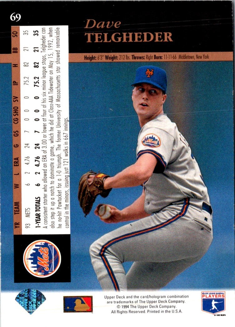 1994 Upper Deck Fun Pack Scratch Off New York Mets