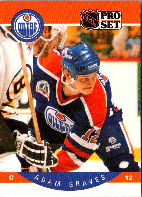 1990 Pro Set Adam Graves #84 Rookie