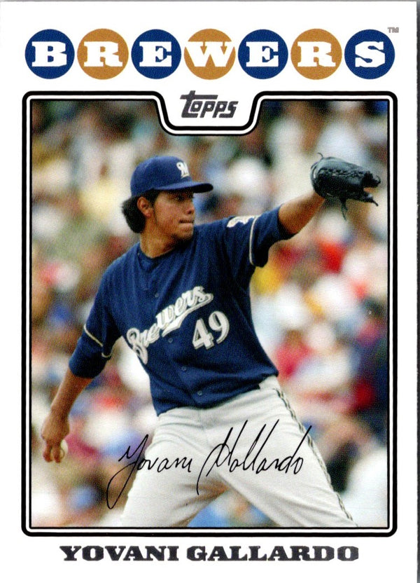 2008 Topps Yovani Gallardo #39