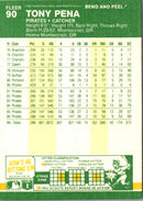 1987 Fleer Star Stickers Tony Pena