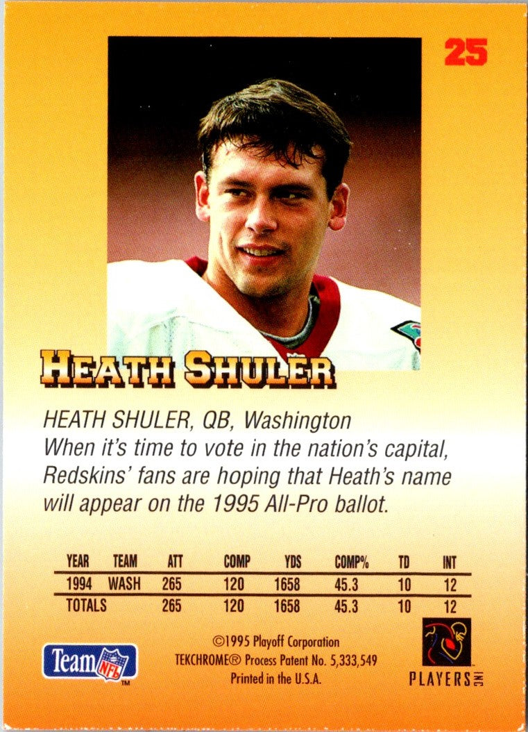 1995 Playoff Prime Heath Shuler