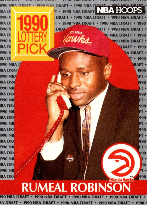 1990 Hoops Rumeal Robinson #399 Rookie