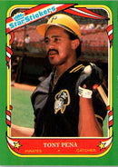 1987 Fleer Star Stickers Tony Pena