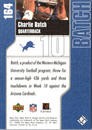 2002 Upper Deck XL Charlie Batch