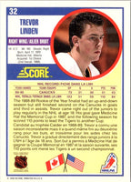 1990 Score Trevor Linden #32