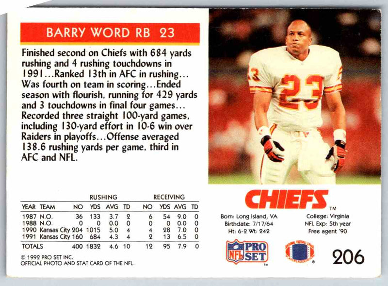 1992 Proset Barry Word