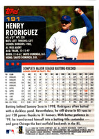2000 Topps Henry Rodriguez #191