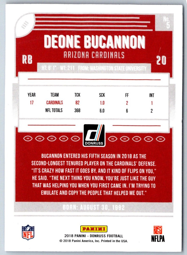 2018 Donruss Deone Bucannon