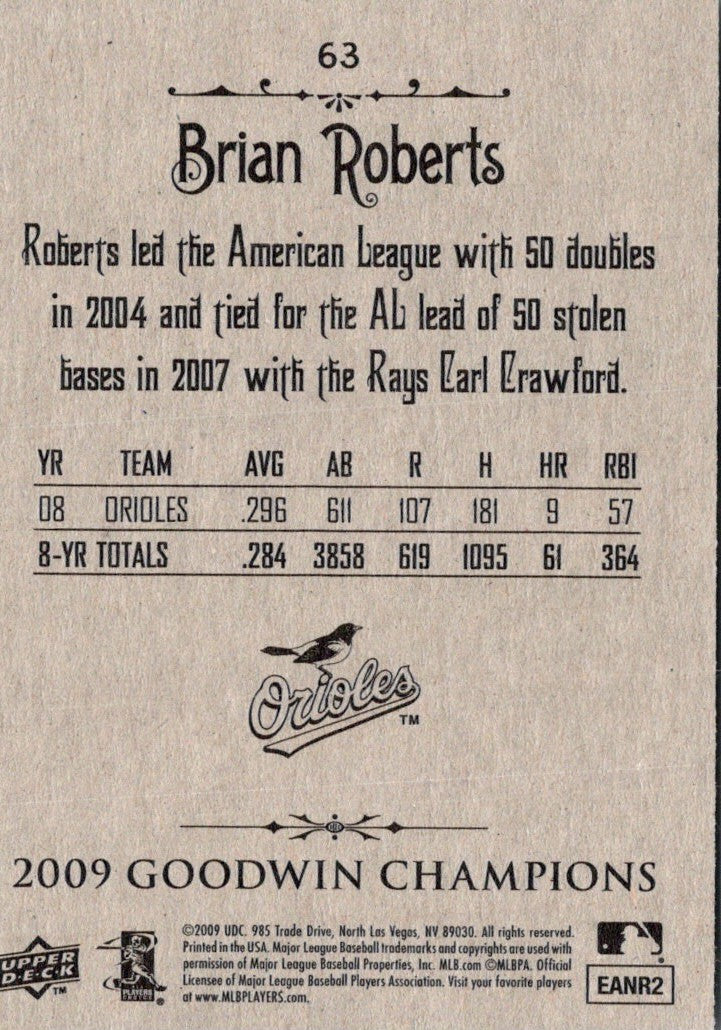 2009 Upper Deck Goodwin Champions Brian Roberts