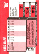 1989 Fleer Mark Alarie