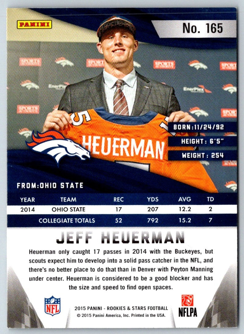 2015 Panini Rookies & Stars Longevity Jeff Heuerman