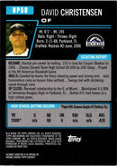 2006 Bowman Chrome Draft Picks & Prospects David Christensen