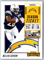 2018 Panini Contenders Melvin Gordon #49