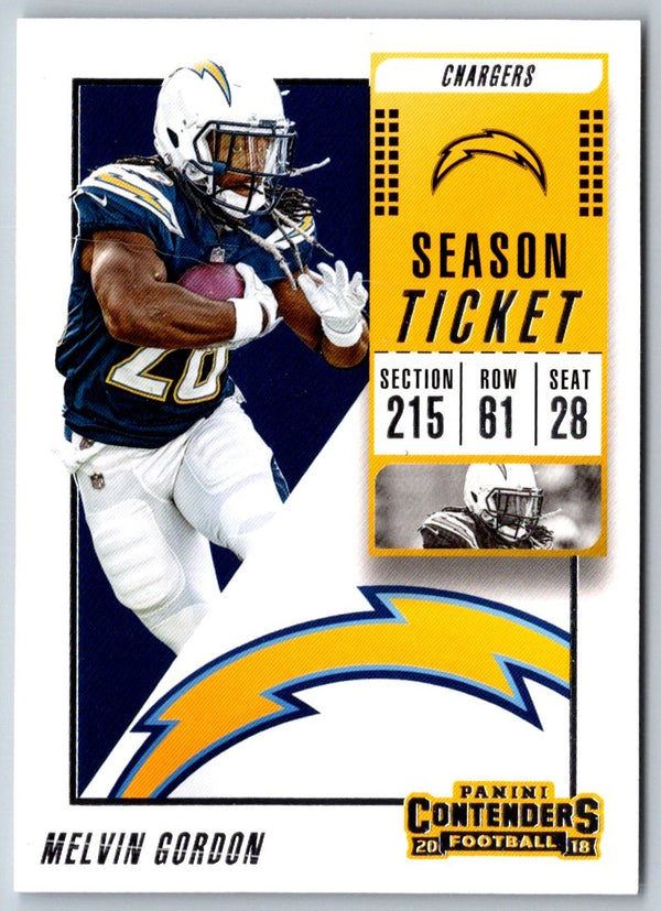 2018 Panini Contenders Melvin Gordon #49