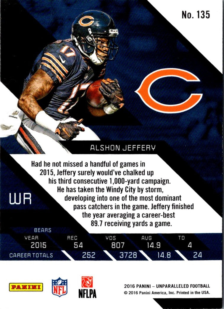 2016 Panini Unparalleled Alshon Jeffery