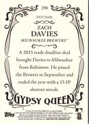 2016 Topps Gypsy Queen Zach Davies