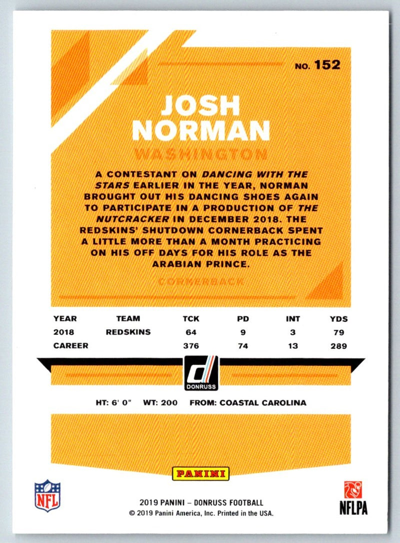 2019 Donruss Josh Norman