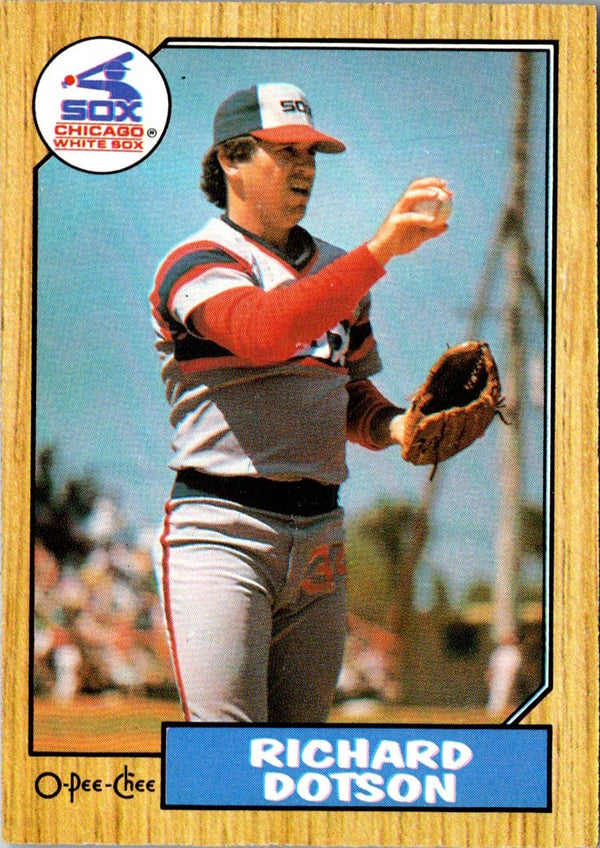 1987 Topps Richard Dotson #720