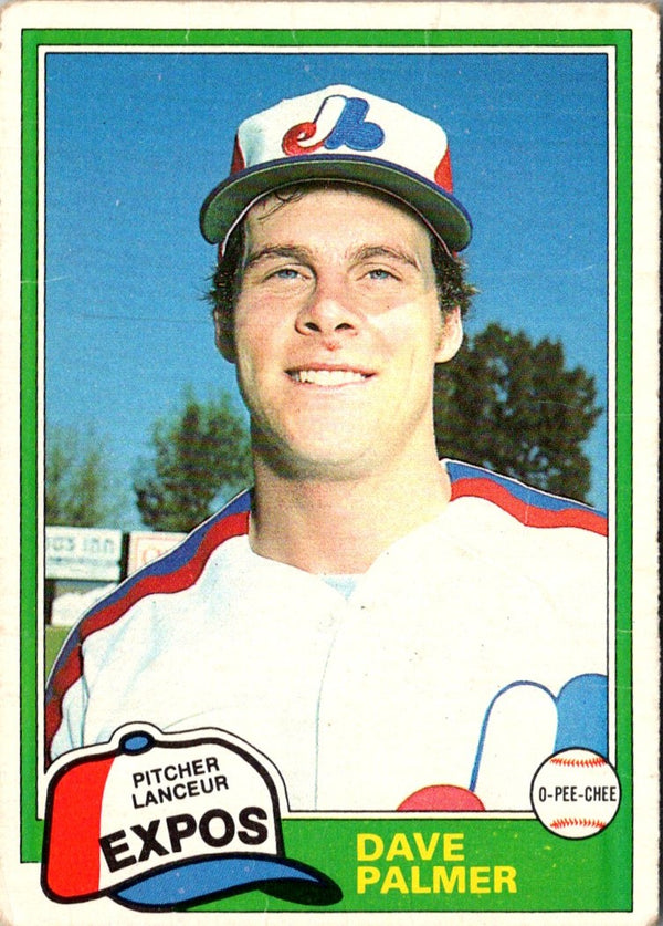 1981 Topps Dave Palmer #607