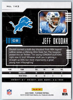 2020 Panini Certified Jeff Okudah #143 Rookie