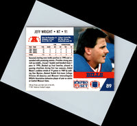 1991 Pro Set Jeff Wright #89 Rookie