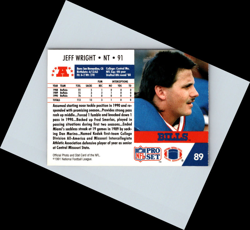 1991 Pro Set Jeff Wright