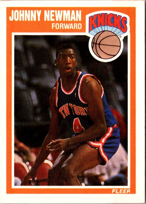 1989 Fleer Johnny Newman #102 Rookie