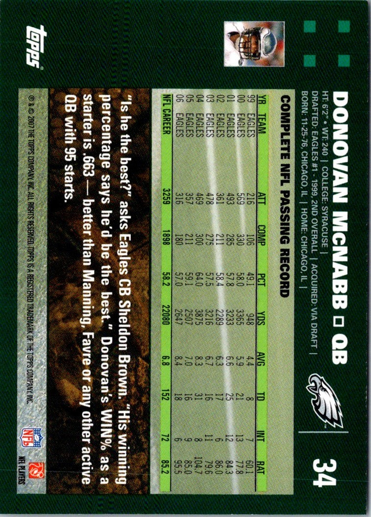 2007 Topps Donovan McNabb